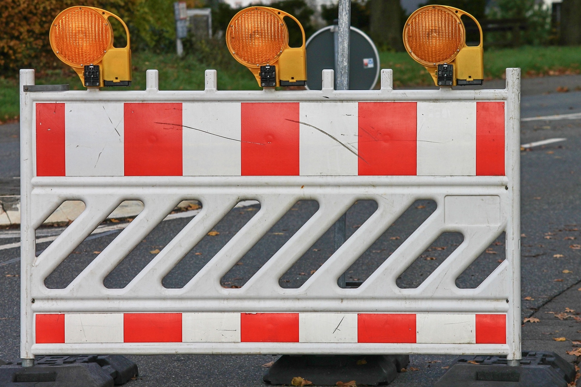 Baustellenabsperrung